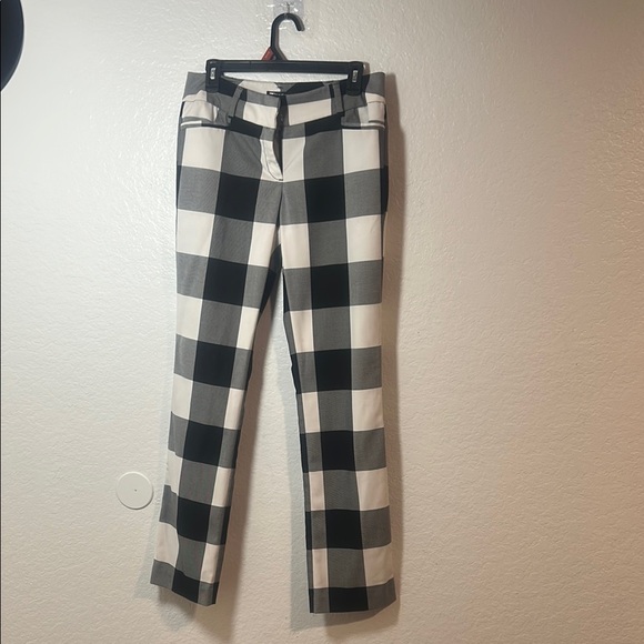 New York & Company Pants - New York & Company Stylish Black and White Checkered Women's Pants